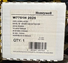 Honeywell W7751H2025 Smart VAV Actuator, New!