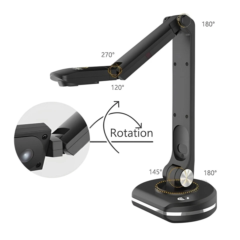 JOYUSING V500S 8MP USB Document Camera 1080p HD Smart Scanner Visual Presenter - Image 3 of 4