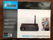 eHome Wireless G Broadband Router EH100 - New - Opened Box