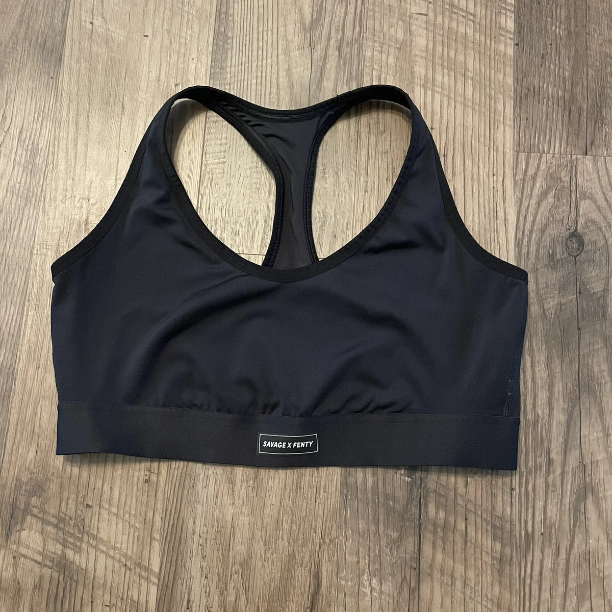 Savage X Fenty Black Low Impact Sports Bra 2X