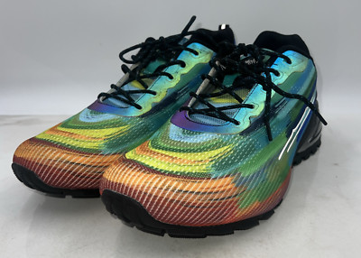 Kricely Mens Hiking Shoes Sz 15 Rainbow Color X Grip Trail Lace Up Outdoors