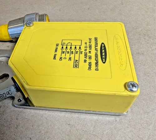 Banner Engineering Q60VR3LAF1400QPMA10 Laser Sensor, Diffuse Mode, AC/DC - Picture 3 of 6