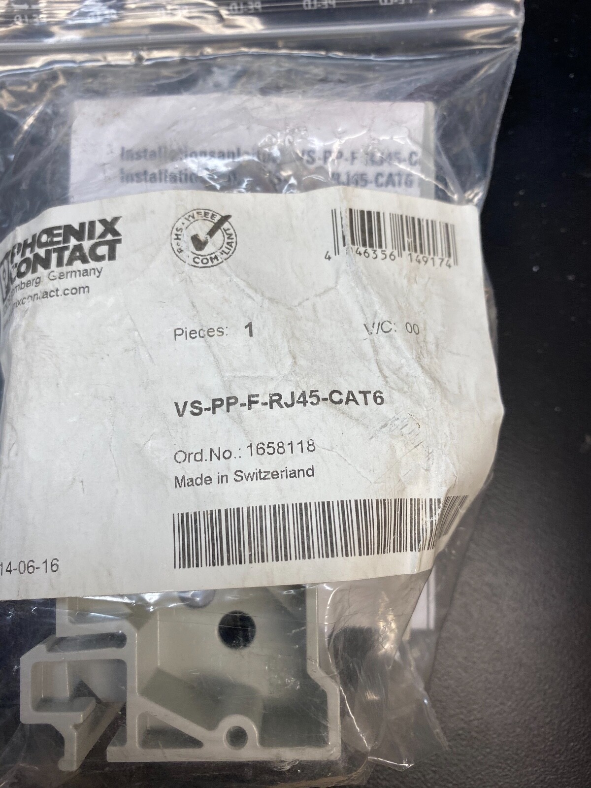 PHOENIX CONTACT VS-PP-F-RJ45-CAT6 / VSPPFRJ45CAT6 (NEW IN BOX) | eBay