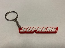RED BEVEL LOGO BOX Brand New Supreme Keychain Red S/S 2018