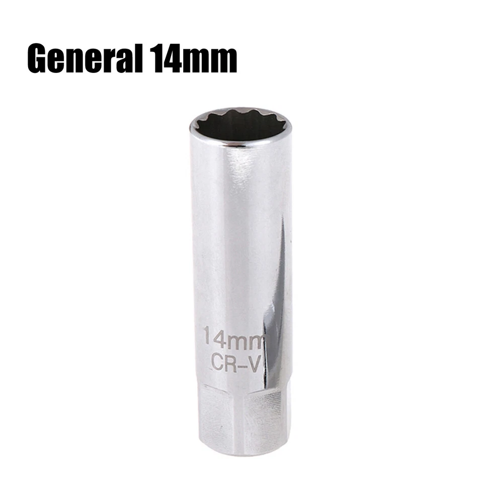 New 14MM 16MM Thin Wall Magnetic Swivel Spark Plug Socket 12-Point Removal Tool - Image 4 of 4