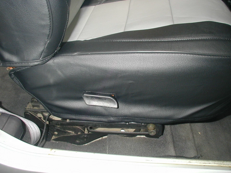 FOR 1997-2002 JEEP WRANGLER TJ SAHARA S.LEATHER CUSTOM FIT SEAT COVERS BLACK - Image 3 of 4