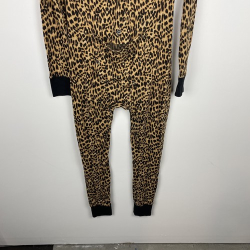 Victorias Secret Pink LEOPARD LOVE PINK Thermal Long Jane One Piece Pajama M - Picture 7 of 10