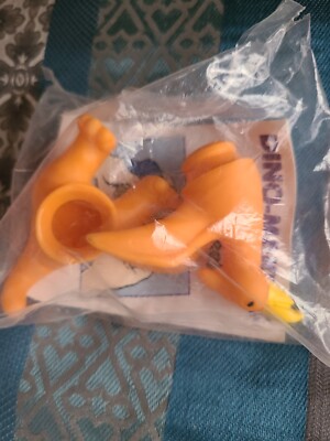 1991 Denny's Kids Meal Toy Dino-Makers Orange Pull Apart Vintage NEW In Pkg 