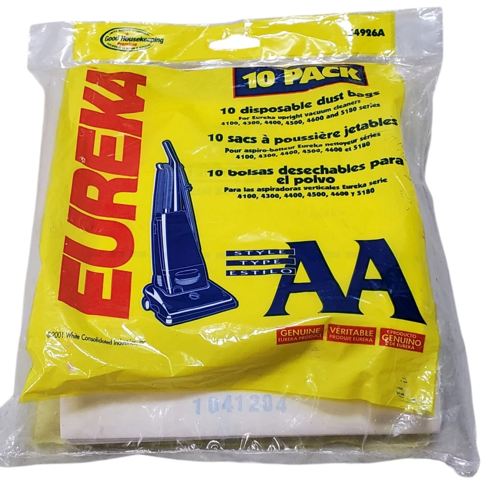 Lot Of 3 Eureka 58236A Style AA Vacuum Bags 10 Per Pack Genuine  - Image 2 of 4