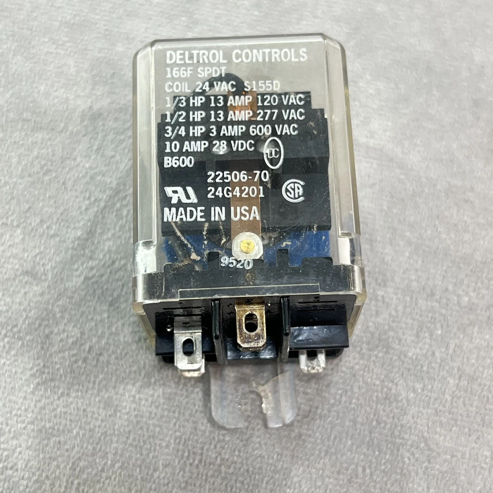 22506-70 24G4201 DELTROL RELAY 24V S155D 60-DAY WARRANTY - Image 2 of 4