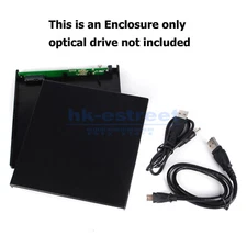 SATA to USB 2.0External Caddy Case Enclosure for 12.7mm Sata CD DVD Burner Drive