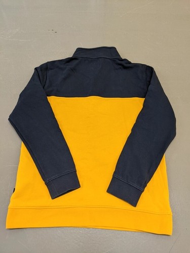 Sudadera Vans Quarter Cremallera Grande Azul Marino Amarillo Niños - Imagen 4 de 6