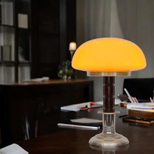 Art Deco Mushroom Lamp "BIRMINGHAM" Unique Table Lamp Desk Lamp