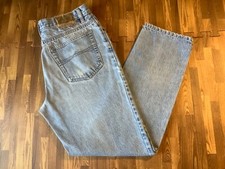 Bugle Boy 705 Denim Jeans Mens Sz 33x30 31x28.5 Straight Tapered Leg Light Wash