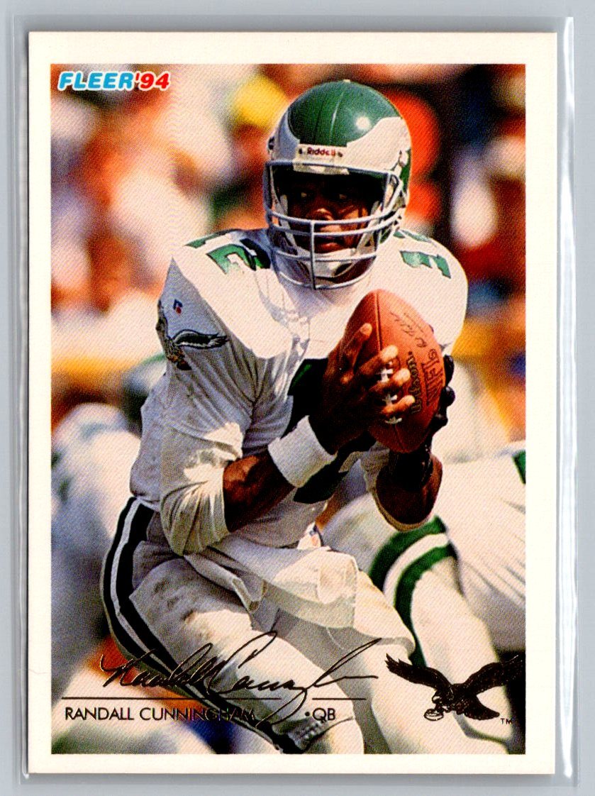 1994 Fleer Shell FACT #83 Randall Cunningham
