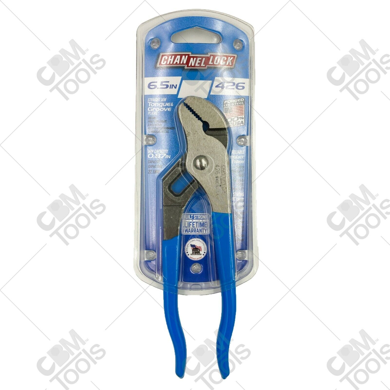 Channellock 426 6.5" Straight Jaw Tongue and Groove Pliers 0.87" Capacity