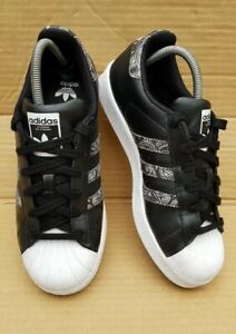 RARE ADIDAS SUPERSTAR Edizione Limitata Misura 4 Regno Unito Nero a Fiori  ottime condizioni | eBay