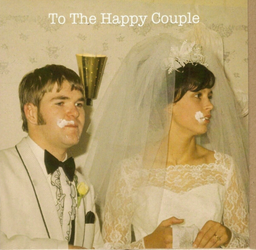 Ihre Hochzeitstag Grußkarte Happy Retro Vintage Humor romantisch glückliches Paar - Bild 1 von 2