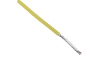 PrzewóD Do UrząDzeń Ptfe Ptfe ŻółTy, 25M 0,22 Mm² 7/0,2 Mm, 600 V, -75 → +200C,