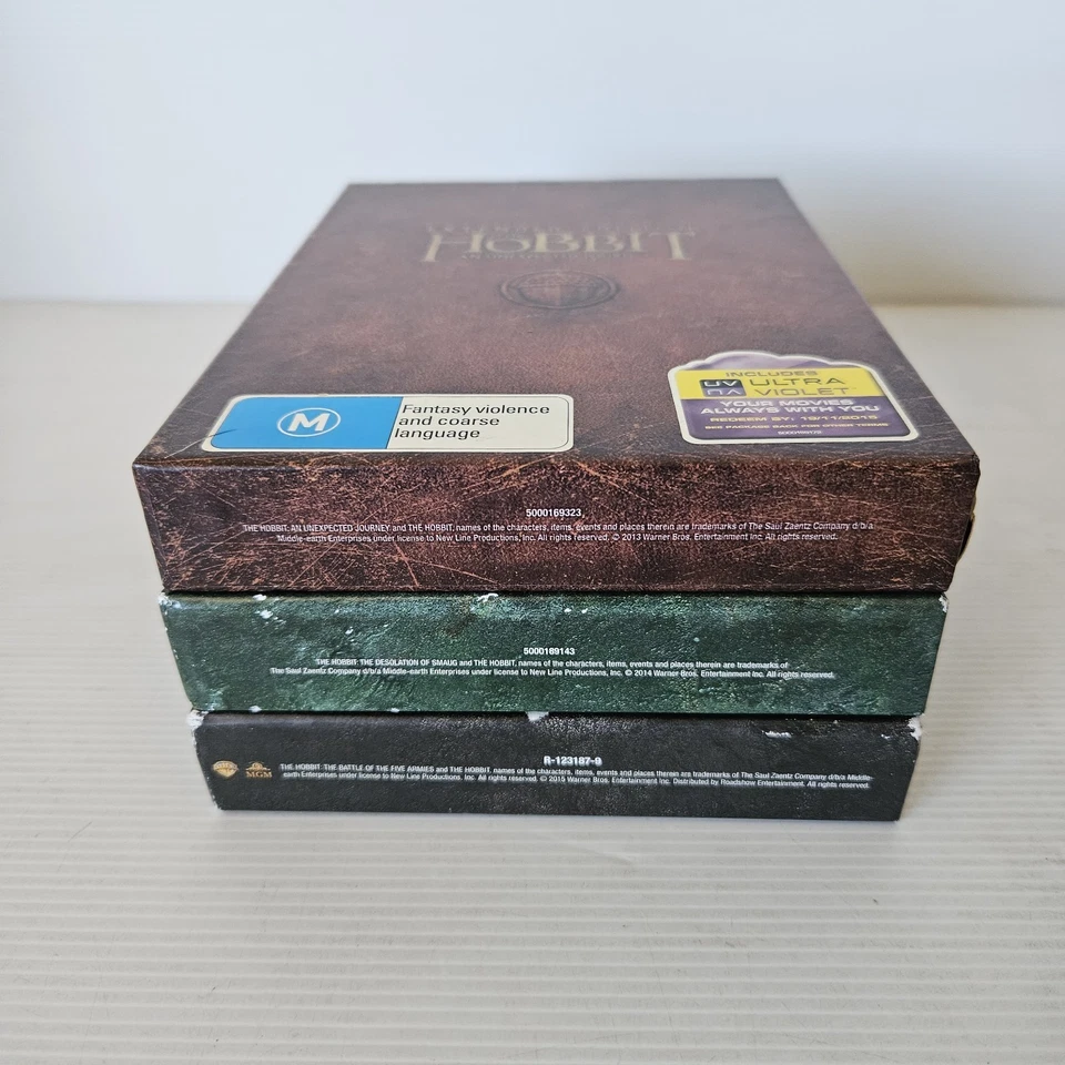 The Hobbit Trilogy Extended Edition DVD Region 4 PAL Free Postage - Image 4 of 4