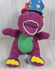 2001 Mattel Fisher Price Barney Tested The Purple Dinosaur Silly Hats Plush