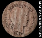 1905-O Barber Dime- Silver- Scarce Better Date No Reserve #J846