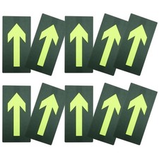 10pcs Glow In The Dark Arrow Markers For Outdoor Trail Signage Fluorescent