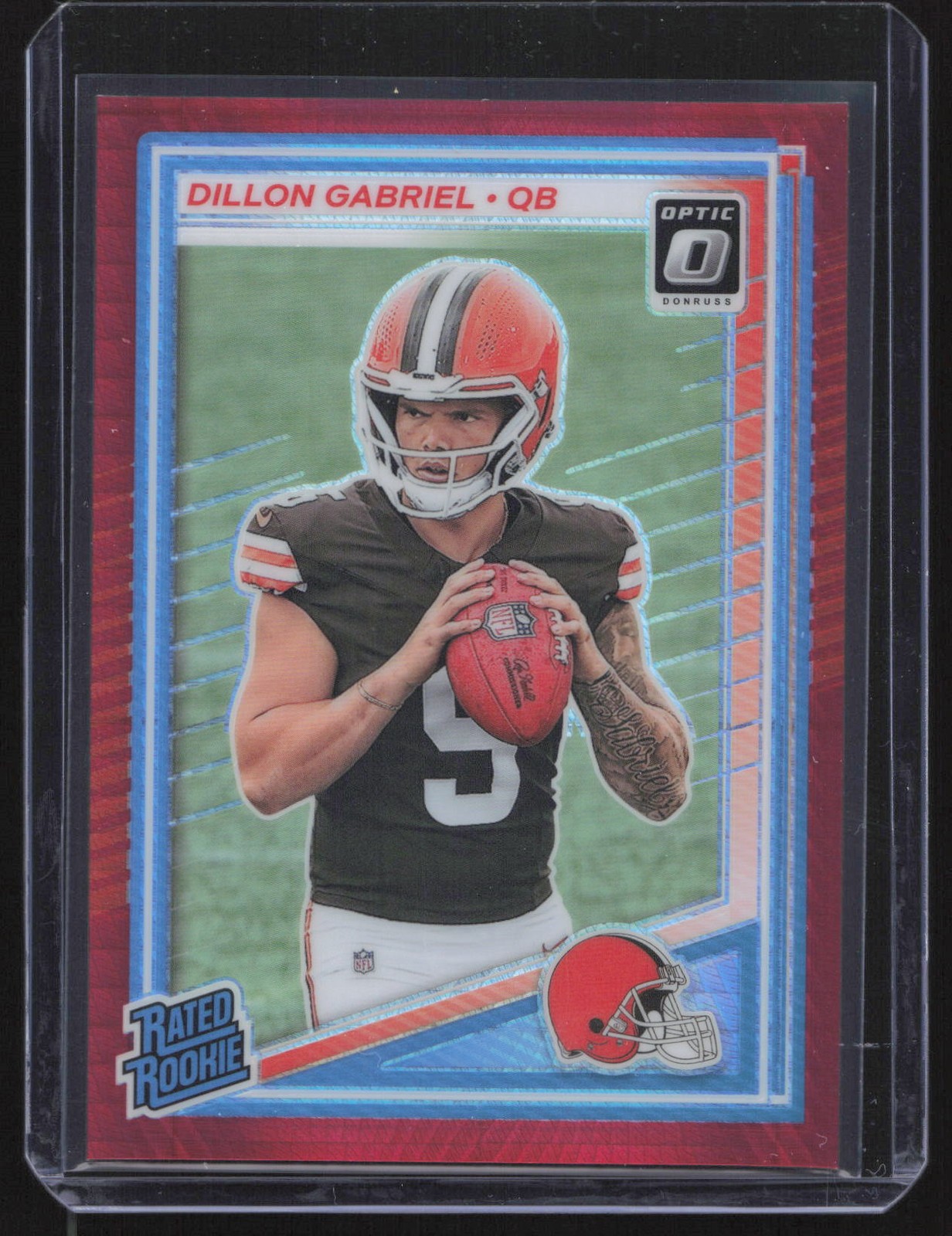 2025 Donruss Optic #263 Dillon Gabriel Red Hyper