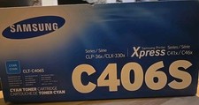 NEW Genuine Samsung CLT-C406S Cyan Toner Cartridge SEALED