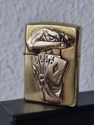 Vintage Zippo von 1998 -  Playing Cards Lighter