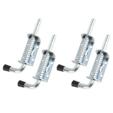 4pcs Car Cylindrical Lock Bolt Loaded Spring Closure Pin 4.96in