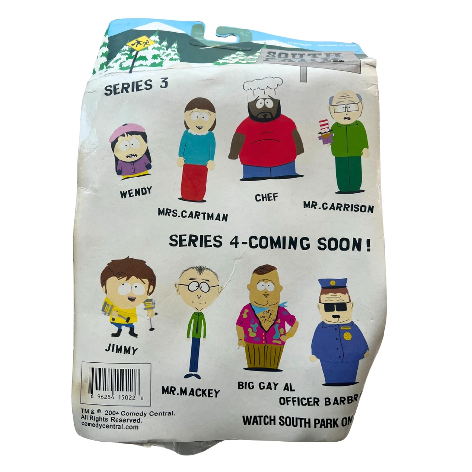 Figura de acción South Park Mr. Garrison with Mr. Hat Mirage 2004 serie 3 rara Foto 2 de 4