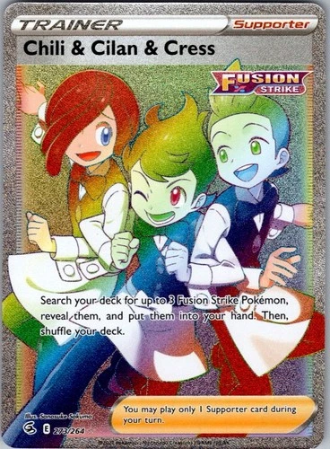 SWSH08: Fusion Strike #273/264 Chili & Cilan & Cress (Secret)