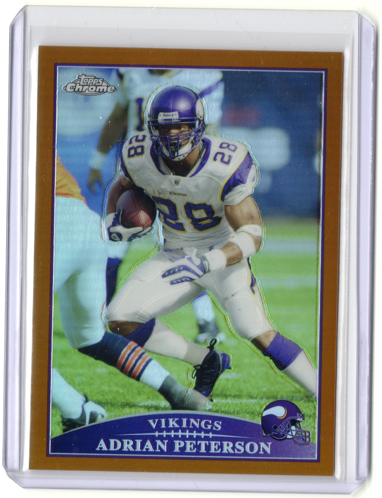 Adrian Peterson 2009 Topps Chrome Copper Refractor /649 Vikings #TC28 A1