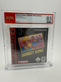 EUR Donkey Kong Classic NES Series Game Boy Advance PSA 8.5 A+ Sealed Blister
