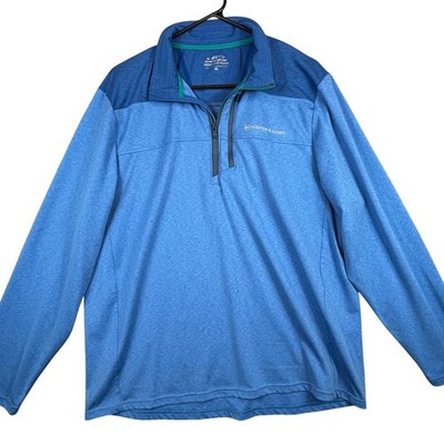 Vineyard Vines O-T-G Quarter Zip Pullover Shep Shirt Men's XL Blue Performance