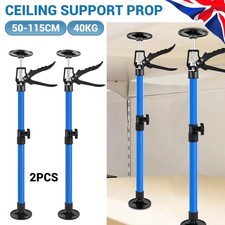 2x Adjustable Easy Support Props Drywall Plasterboard Builder Ceiling 50-115cm