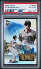 JACKSON MERRILL 2024 TOPPS HOME FIELD ADVANTAGE ROOKIE RC #HFA-28 PSA 10 GEM