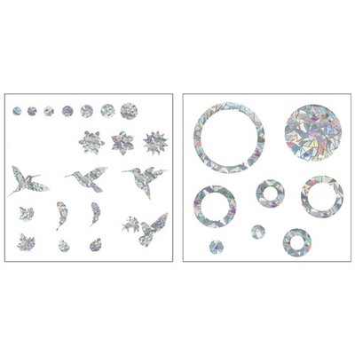 Temperature Resistance Window Stickers Bird for Protection Anti CollisionTranslu