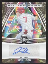 2022 Panini Elite Extra Edition #HG-JH Josh Hood Hidden Gems Signatures Black