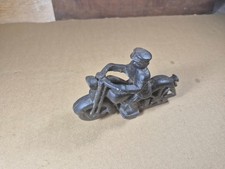 REPRODUCTION Cast Iron Policeman on Motorcycle