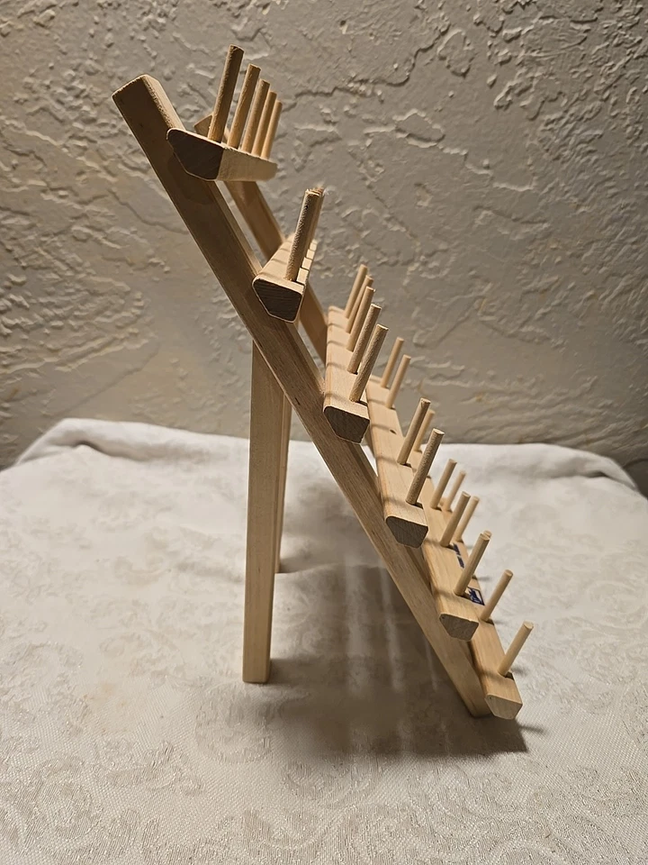 June Tailor 30 unidades * Soporte de carrete de madera soporte de rosca plegable nuevo con etiquetas - 29 ct * Foto 4 de 4