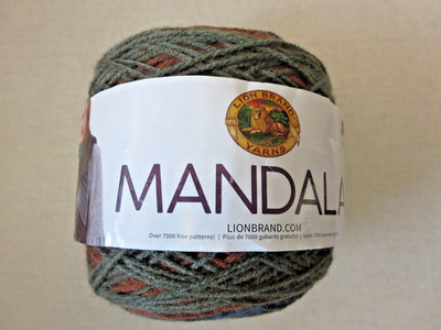 Lionbrand Mandala Yarn, Sphinx Colorway, Partial Skein