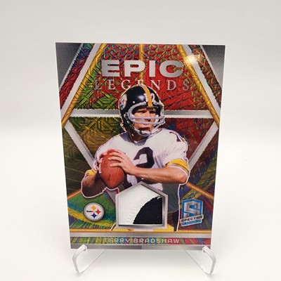 2024 Panini Spectra Terry Bradshaw Epic Legends Patch 12/25. JERSEY MATCH.