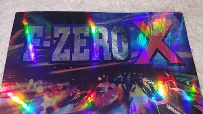 F-Zero X 1998 ~ Nintendo 64 Store Display Promotional Poster N64
