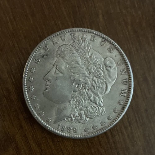 Morgan 1889 Silver Dollar $1 Circulated US Coin 0.9 Fineness Uncertified