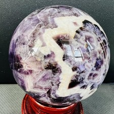 Top Natural Dream Amethyst Sphere Polished Quartz Crystal Ball Healing 778g
