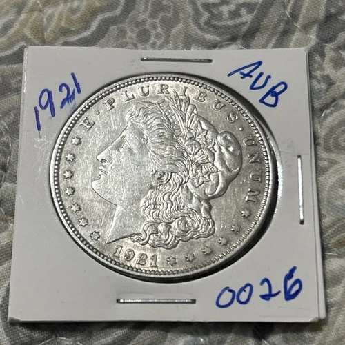 1921-P Morgan Silver Dollar  AU Brilliant