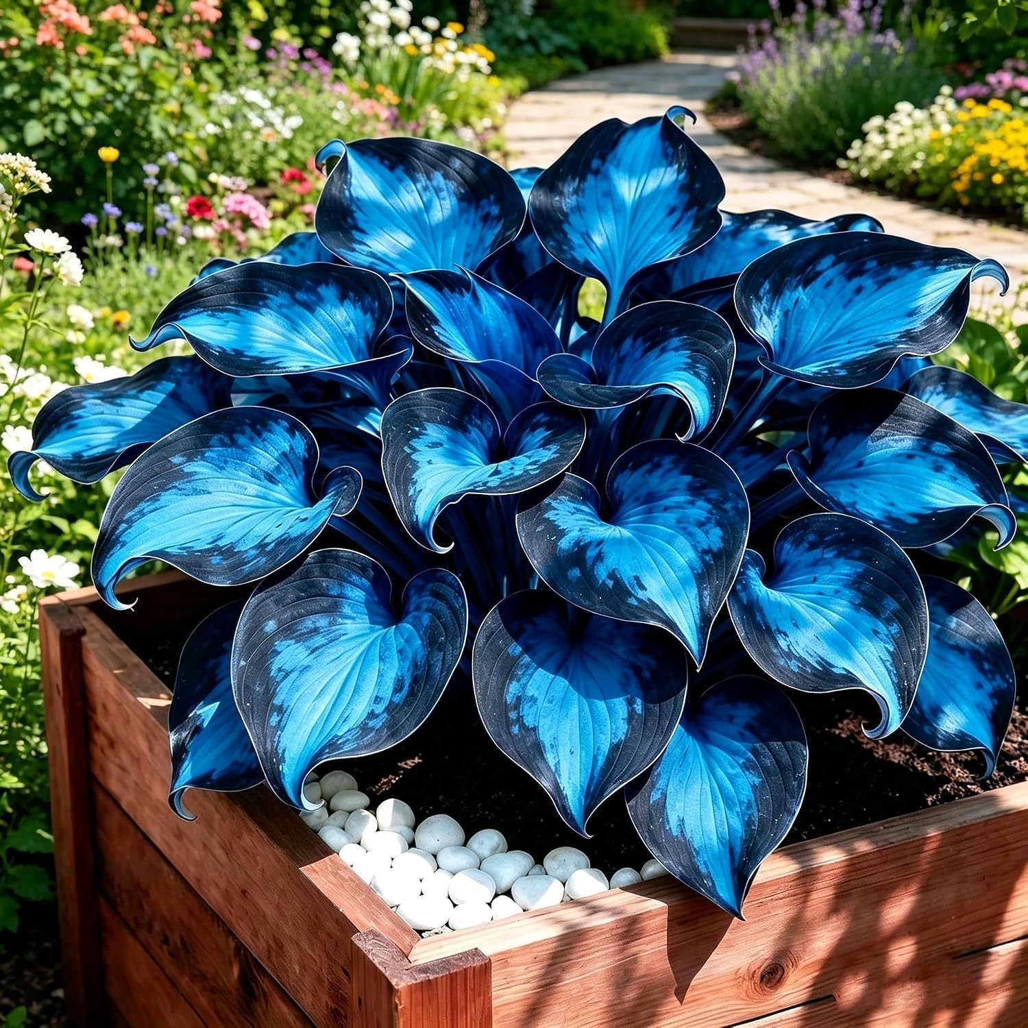 199+ Blue Hosta Flower Seeds for Planting - Non-GMO Heirloom Perennial Shade