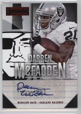 2013 Panini Playbook Signatures Red 10/20 Darren McFadden #72 Auto 2n9